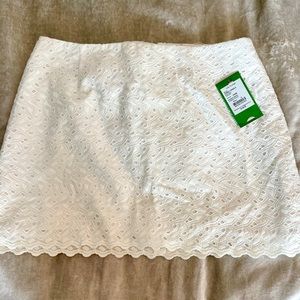Lilly Pulitzer White Lace Skirt
